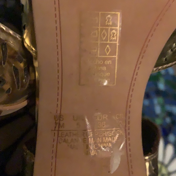 Sam Edelman Gold Sandals - Picture 5 of 5